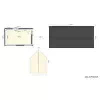 Plan vu du dessus avec toiture