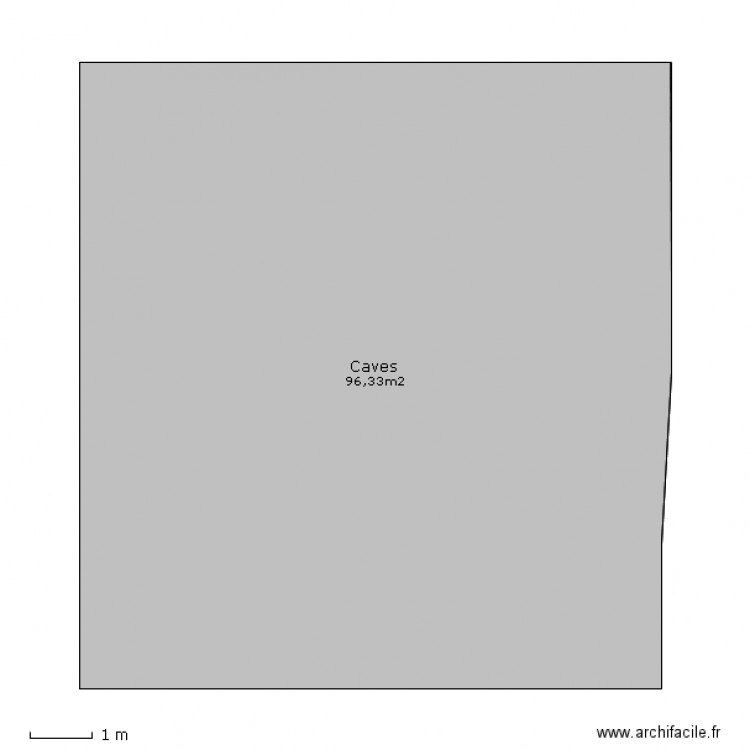 Caves. Plan de 0 pièce et 0 m2