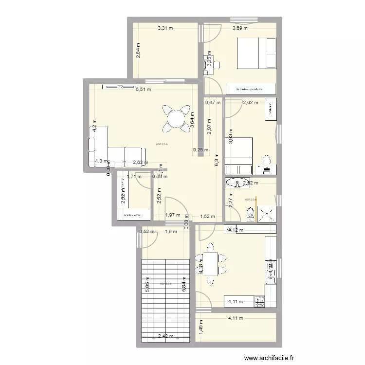 plan2. Plan de 9 et 117 m² plan2. Plan de 9 et 117 m²