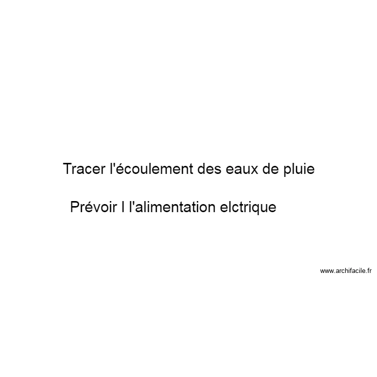 Garage 1 eaux de pluie. Plan de Garage 1 eaux de pluie. Plan de