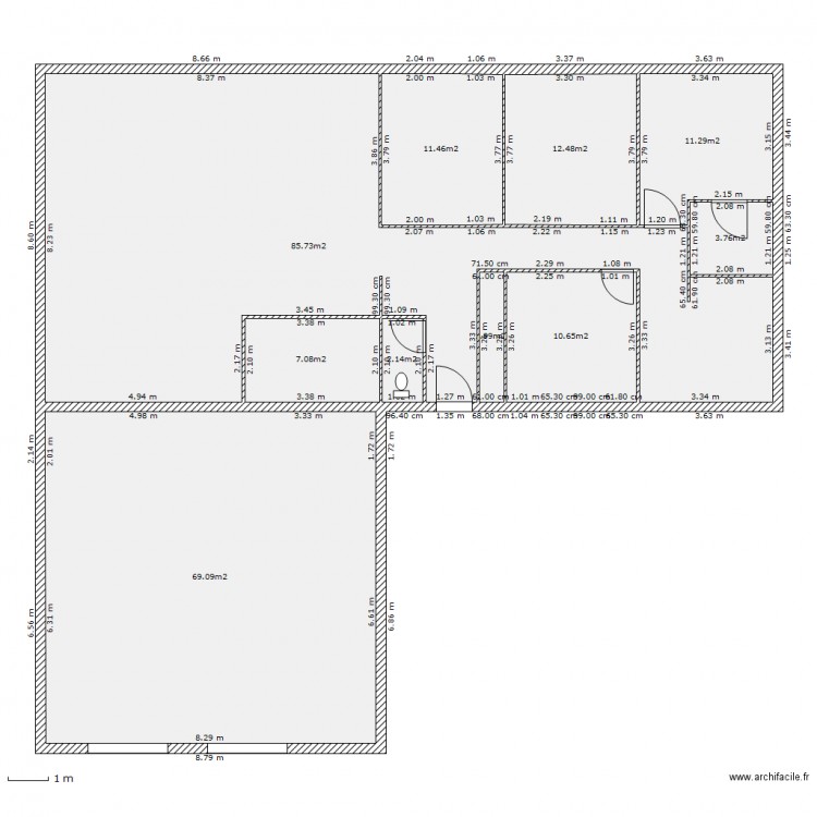 maison. Plan de 0 pièce et 0 m2