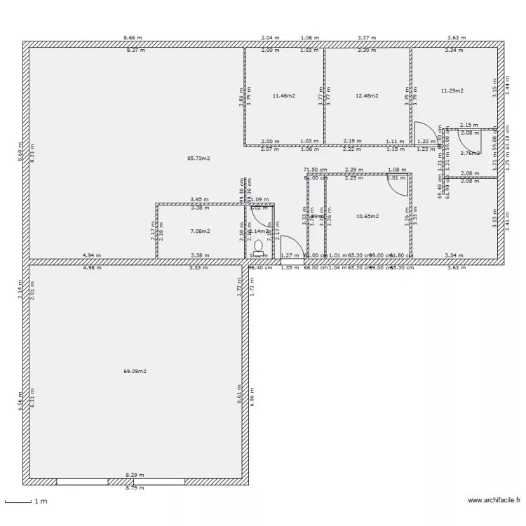 maison. Plan de 