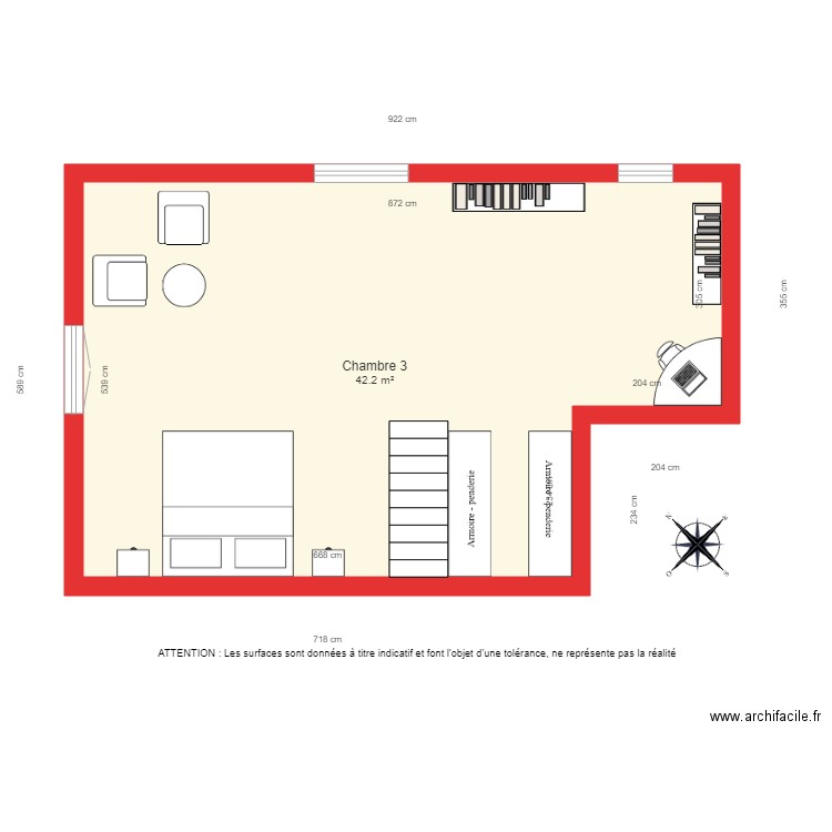 BI 1949 1er étage coté. Plan de 0 pièce et 0 m2