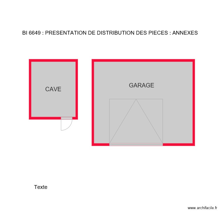 BI 6649 TEST ANNEXES. Plan de 0 pièce et 0 m2