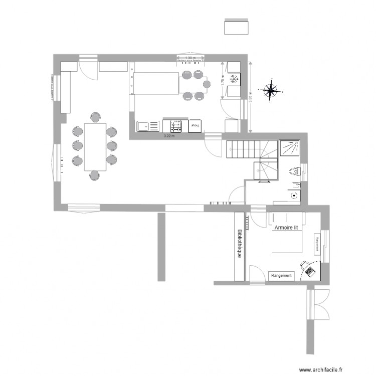 Cuisine plan aménagé 3 Schmidt. Plan de 0 pièce et 0 m2