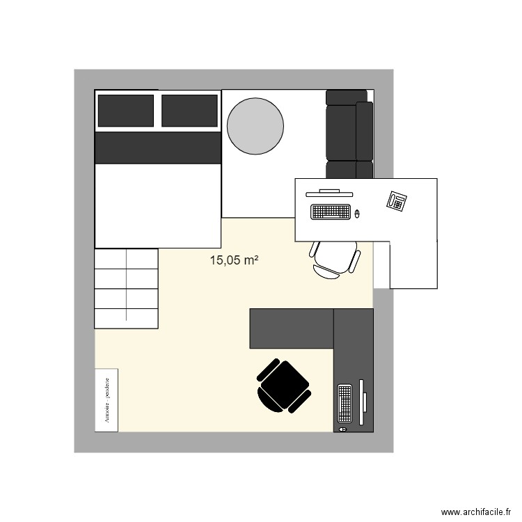 chambre rsy. Plan de 0 pièce et 0 m2