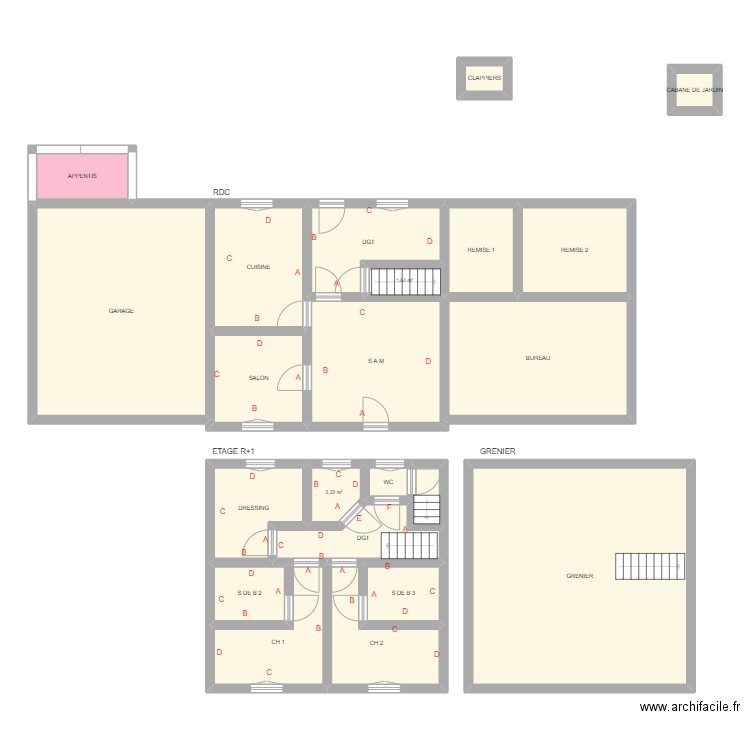 YAXLEY. Plan de 0 pièce et 0 m2
