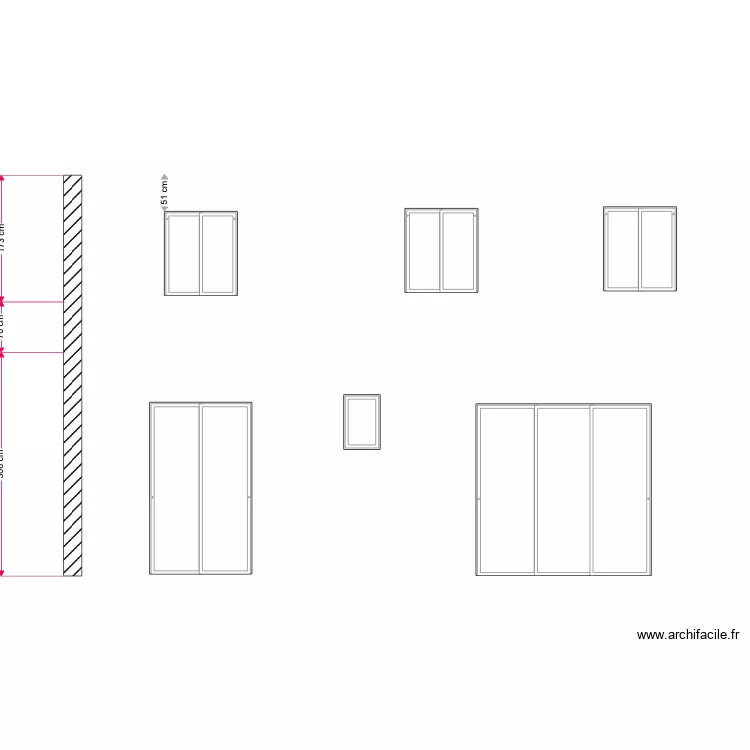 Façades Fred Terrasse. Plan de Façades Fred Terrasse. Plan de