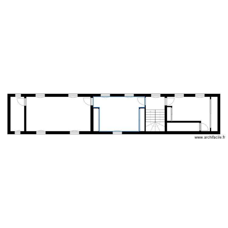 Scirie. Plan de 17 pièces et 179 m2