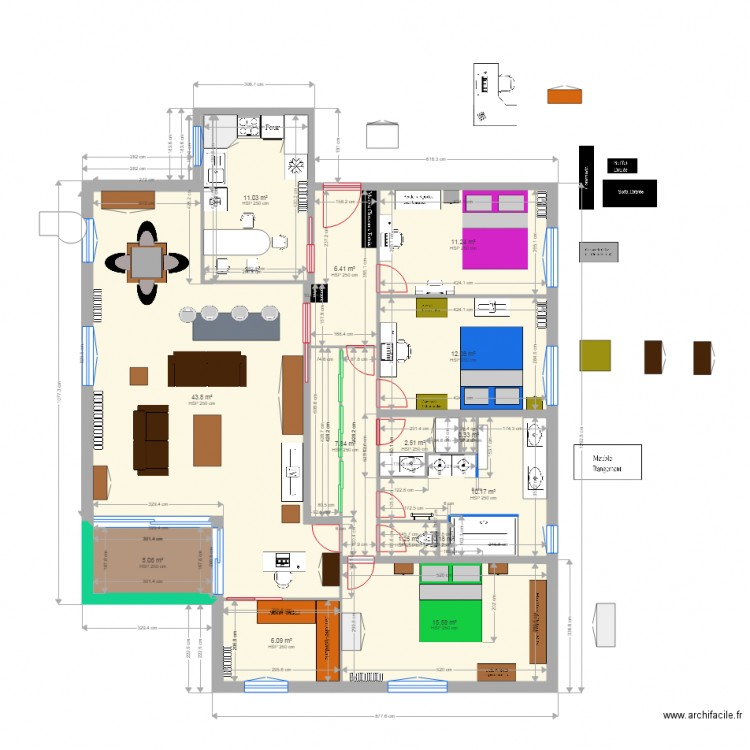 oree V test. Plan de 0 pièce et 0 m2