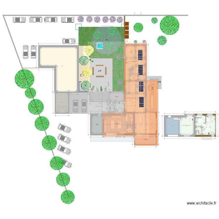 maison flowers 11  ROOF. Plan de 24 pièces et 491 m2