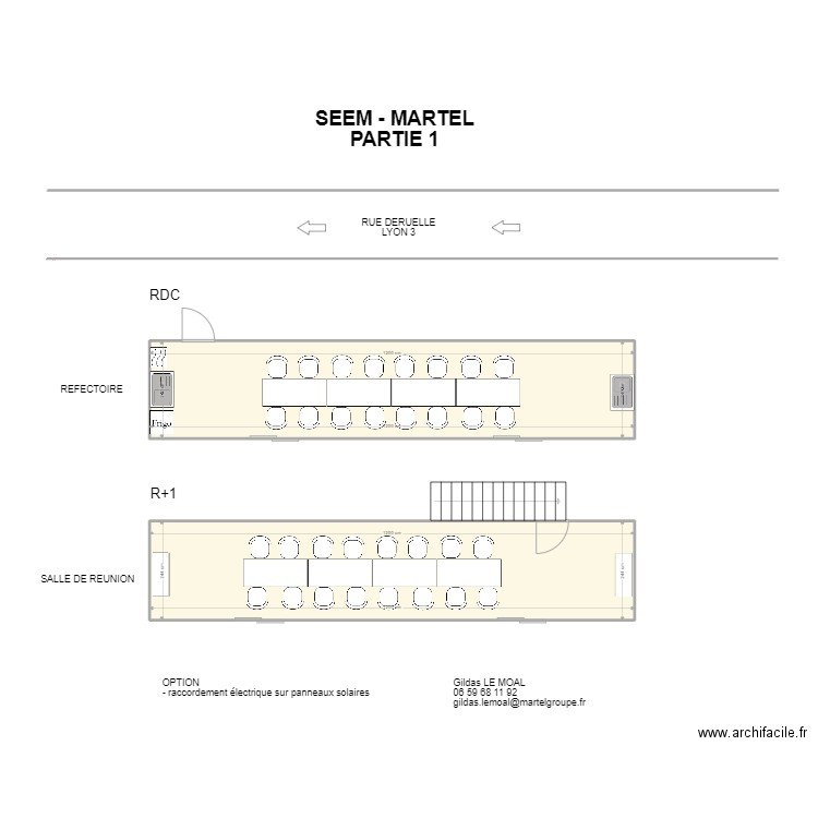 MARTEL - PARTIE 1. Plan de 2 pièces et 58 m2