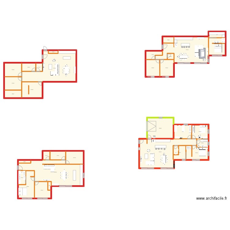 Maison des pechers 1. Plan de 32 pièces et 513 m2