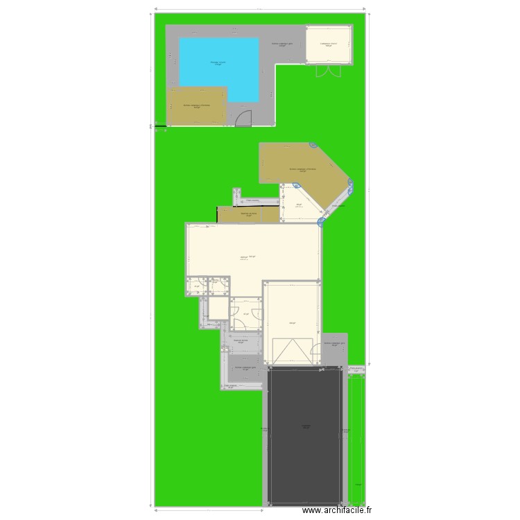 828 Madrigal béton estampé. Plan de 0 pièce et 0 m2