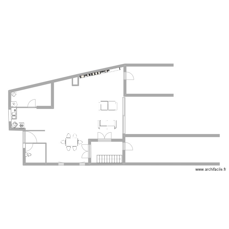 existant. Plan de 0 pièce et 0 m2