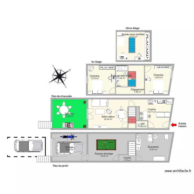 MOREIRA CORNIERE. Plan de 