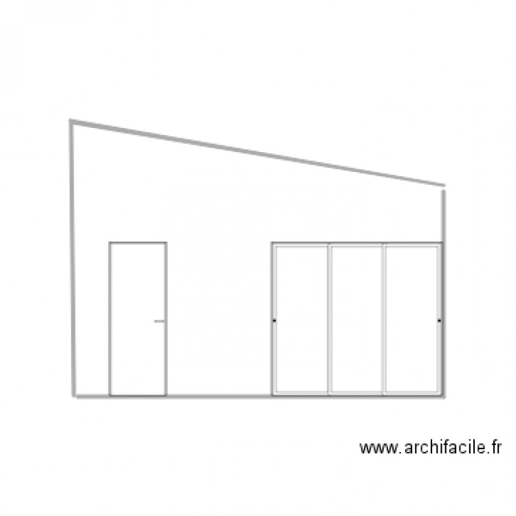 facade 1. Plan de 0 pièce et 0 m2