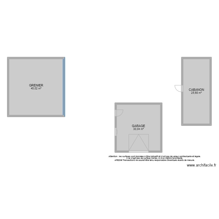 BI8818 ANNEXE. Plan de 3 pièces et 101 m2