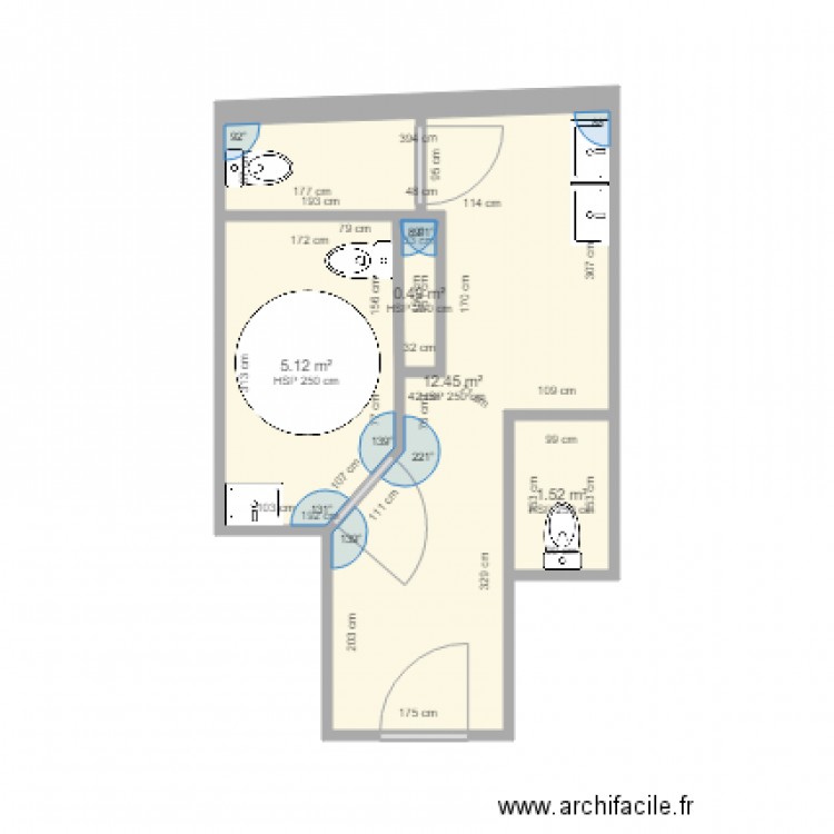Toilettes Le Charcot ERP3. Plan de 0 pièce et 0 m2
