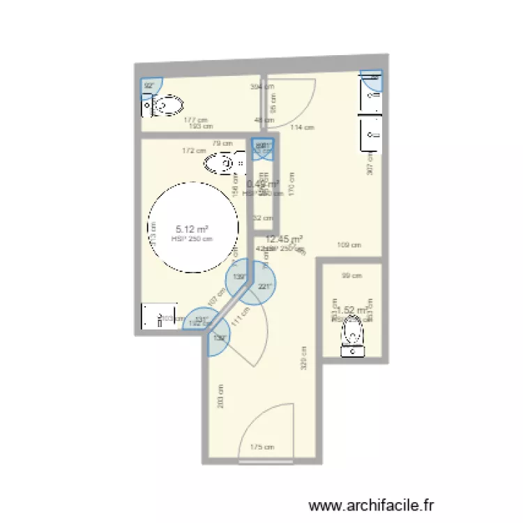 Toilettes Le Charcot ERP3. Plan de Toilettes Le Charcot ERP3. Plan de