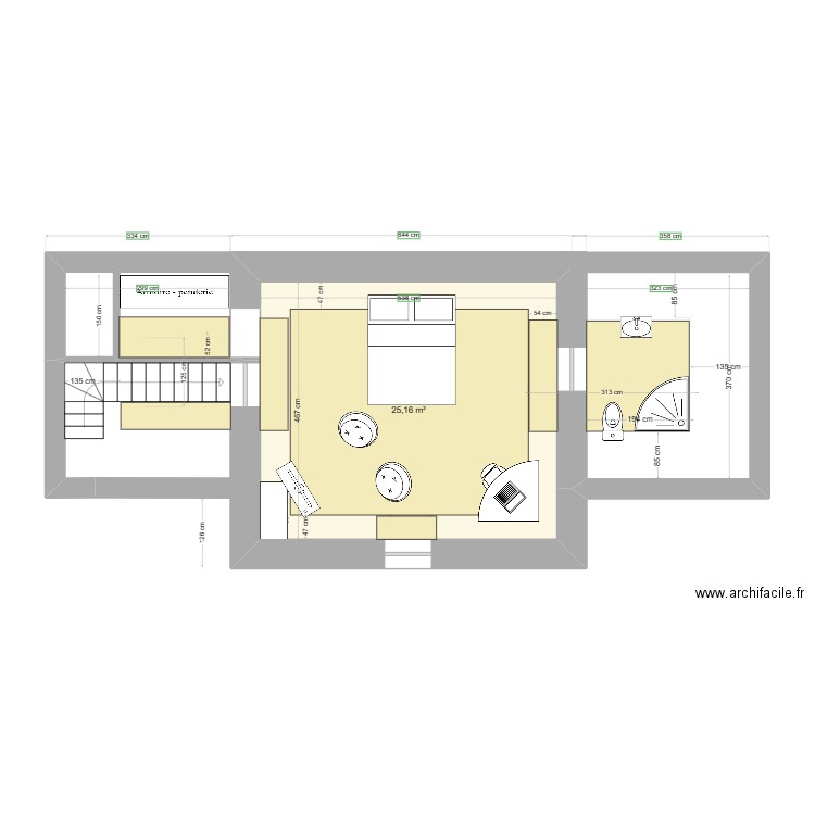 potager 2eme etage projet R+2. Plan de 0 pièce et 0 m2