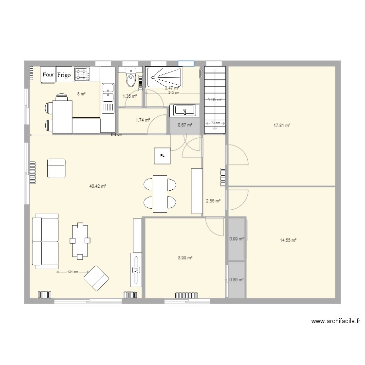 Maison Projet V0. Plan de 0 pièce et 0 m2