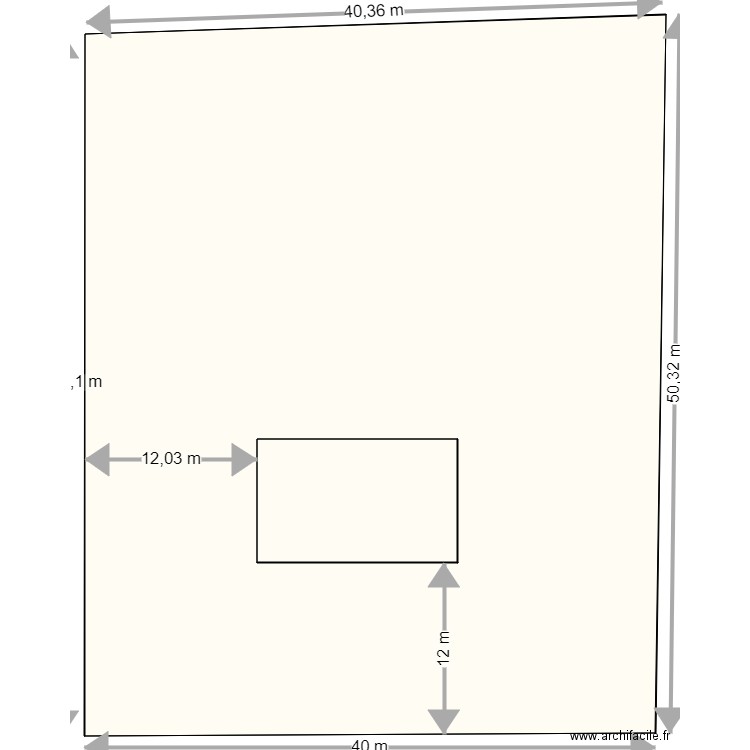 PLAN DE MASSE. Plan de 2 pièces et 2124 m2