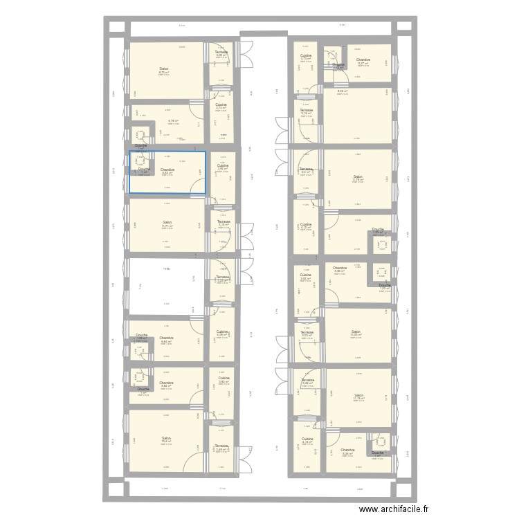 CELIBATORIUM. Plan de 0 pièce et 0 m2