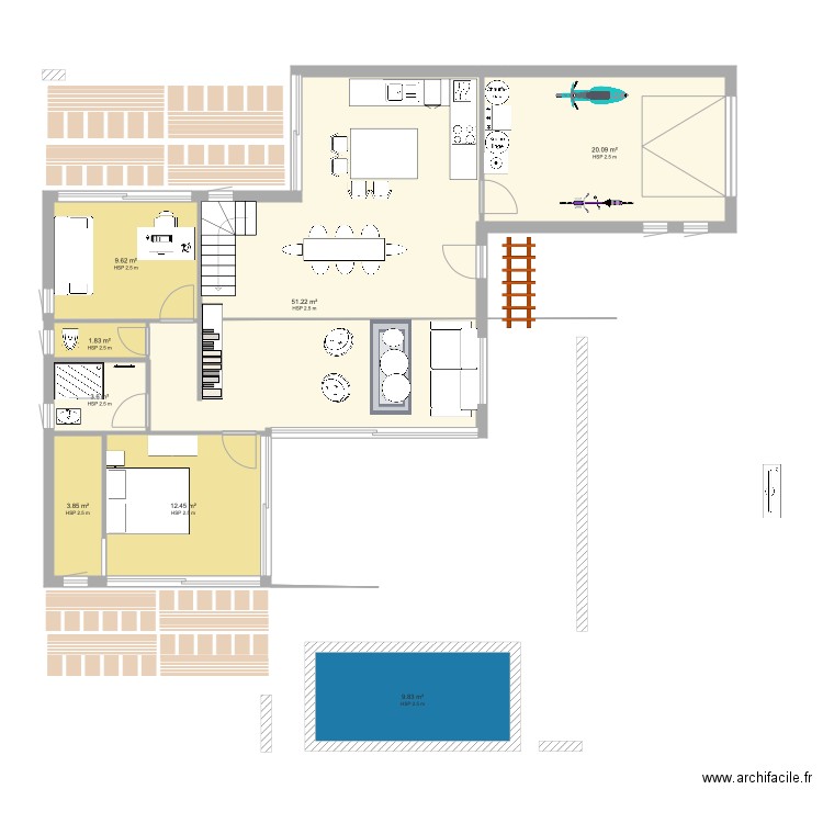 PLAN REEL V3. Plan de 0 pièce et 0 m2