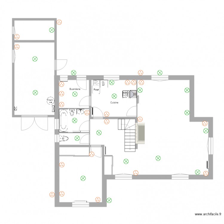 Maison. Plan de 0 pièce et 0 m2