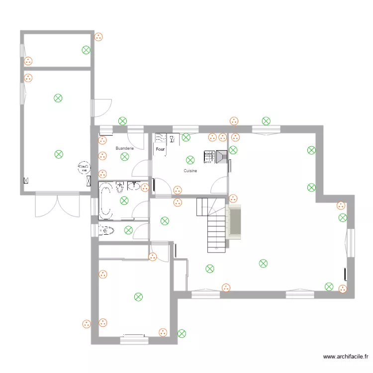 Maison. Plan de Maison. Plan de
