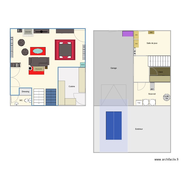 Maison 1. Plan de 0 pièce et 0 m2