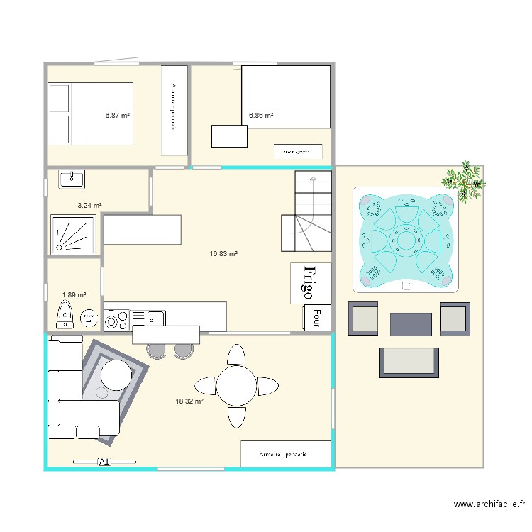 chalet Tuche. Plan de 0 pièce et 0 m2