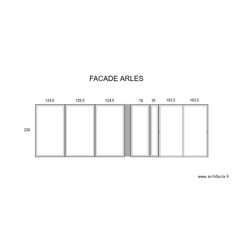 AIGUES MORTES FACADES. Plan de 0 pièce et 0 m2