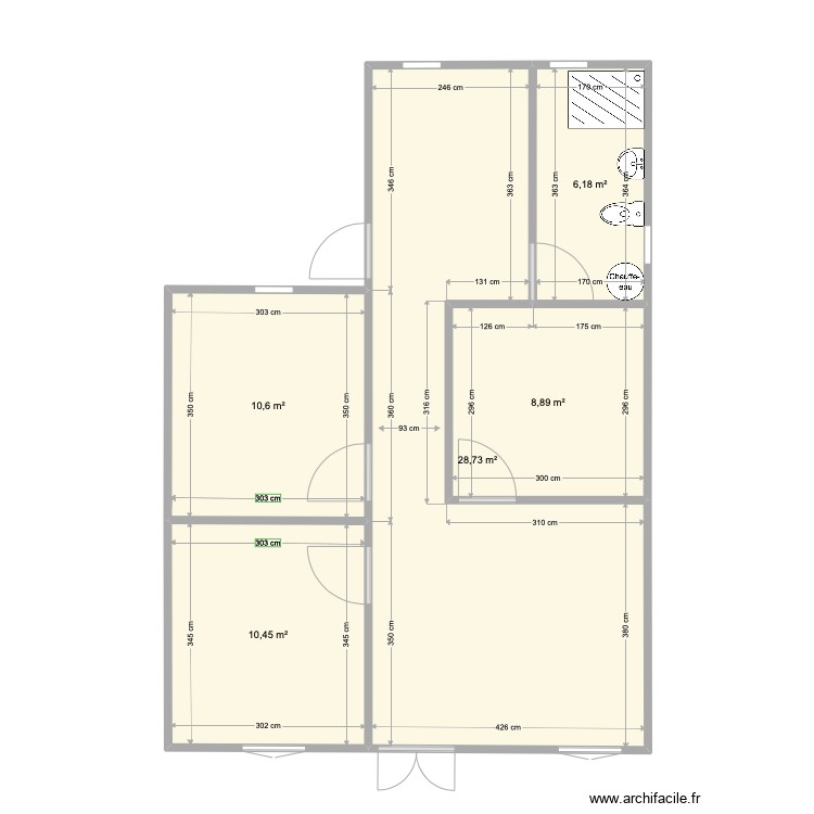 local 105. Plan de 0 pièce et 0 m2