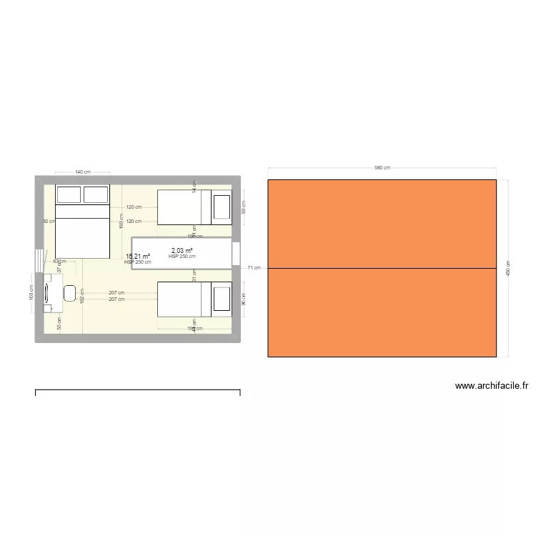 ANNEXE JARDIN. Plan de 