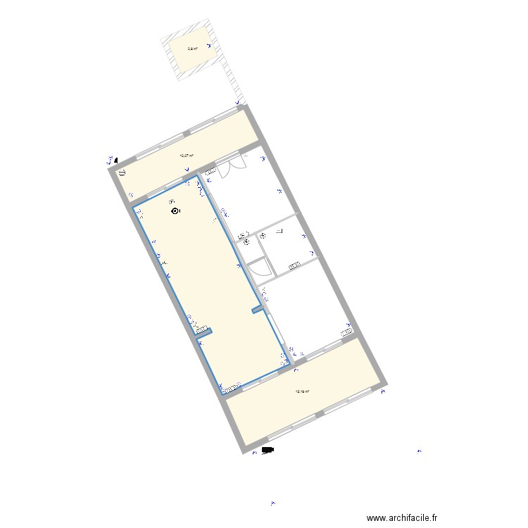 maison la londe les maures electricité prises. Plan de 9 pièces et 87 m2