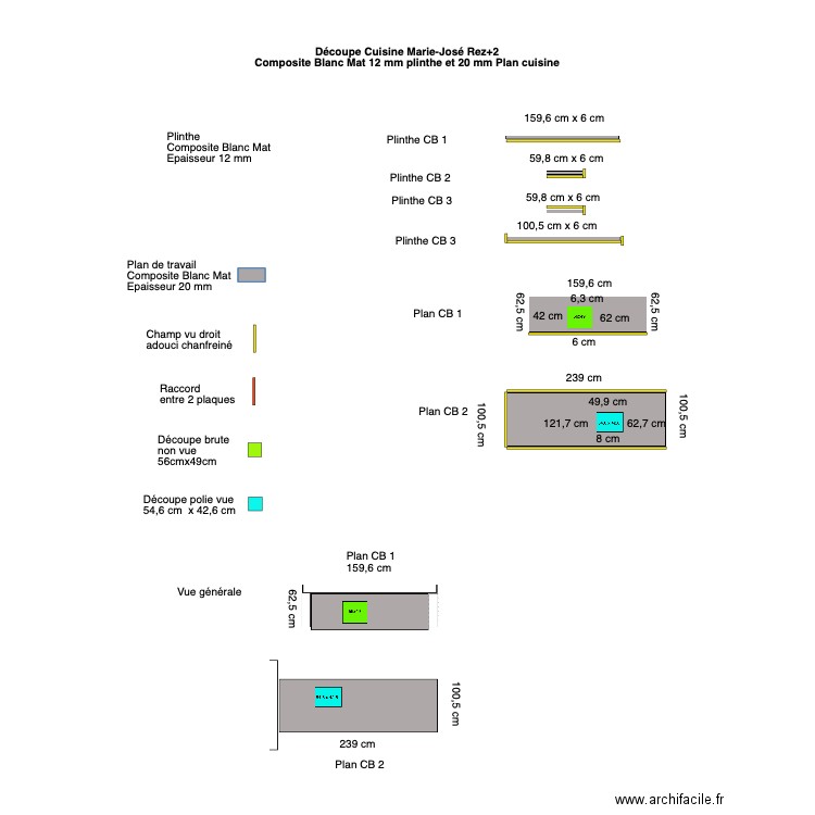 Tablette cuisine Marie José Rez2. Plan de 0 pièce et 0 m2