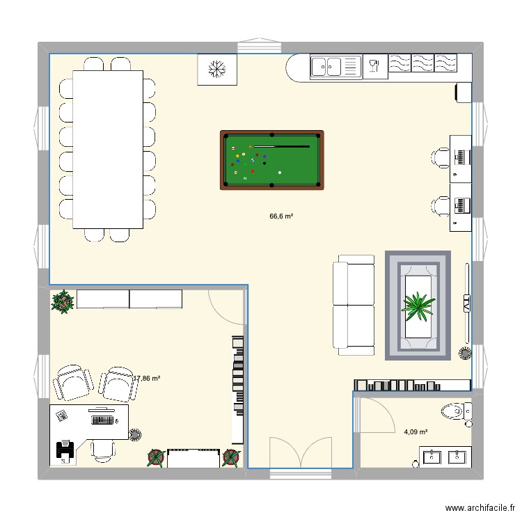 Conciergerie d'entreprise. Plan de 0 pièce et 0 m2