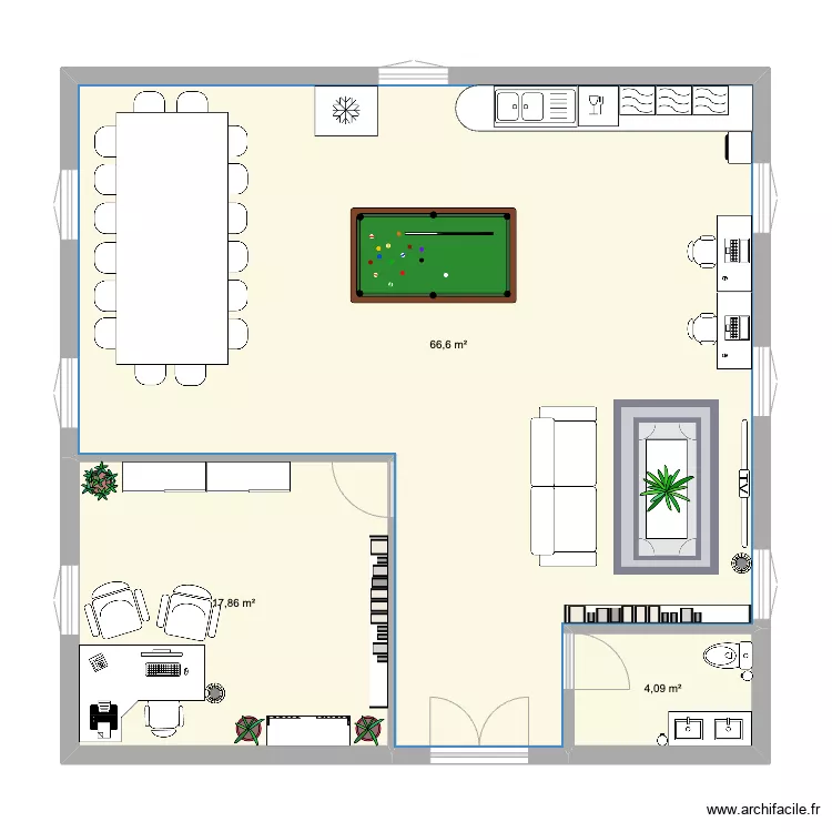 Conciergerie d'entreprise. Plan de 