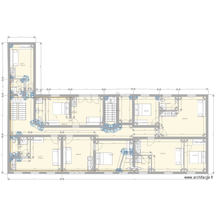 DEBUT PS plan 1er étage. Plan de 0 pièce et 0 m2