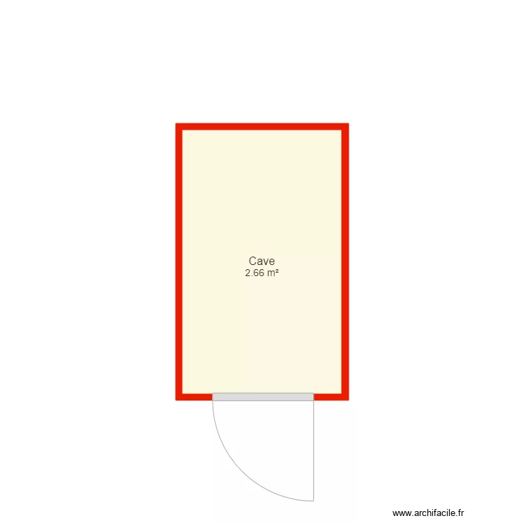 BI 3342 cave non c&ocirc;t&eacute;. Plan de 