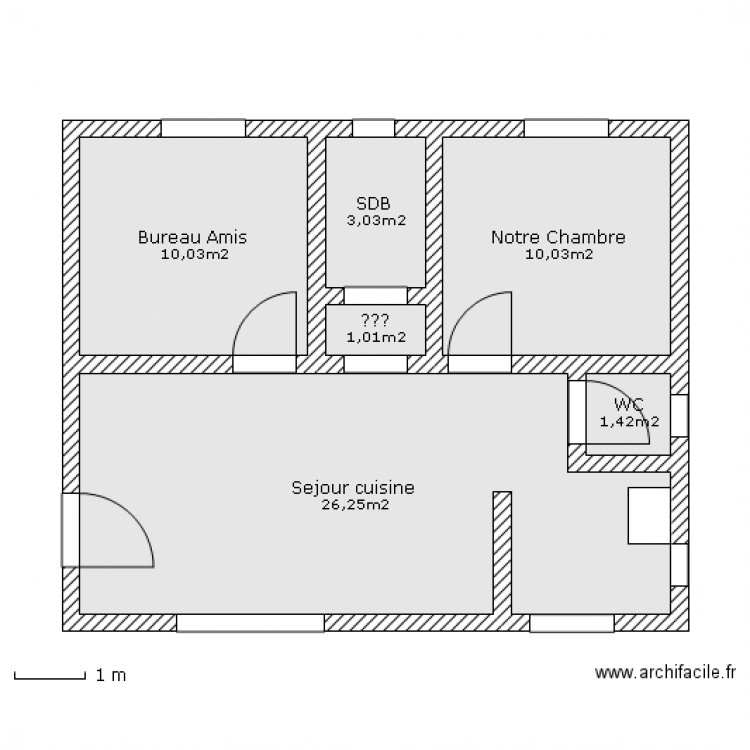 Maison du Lac pas echelle. Plan de 0 pièce et 0 m2