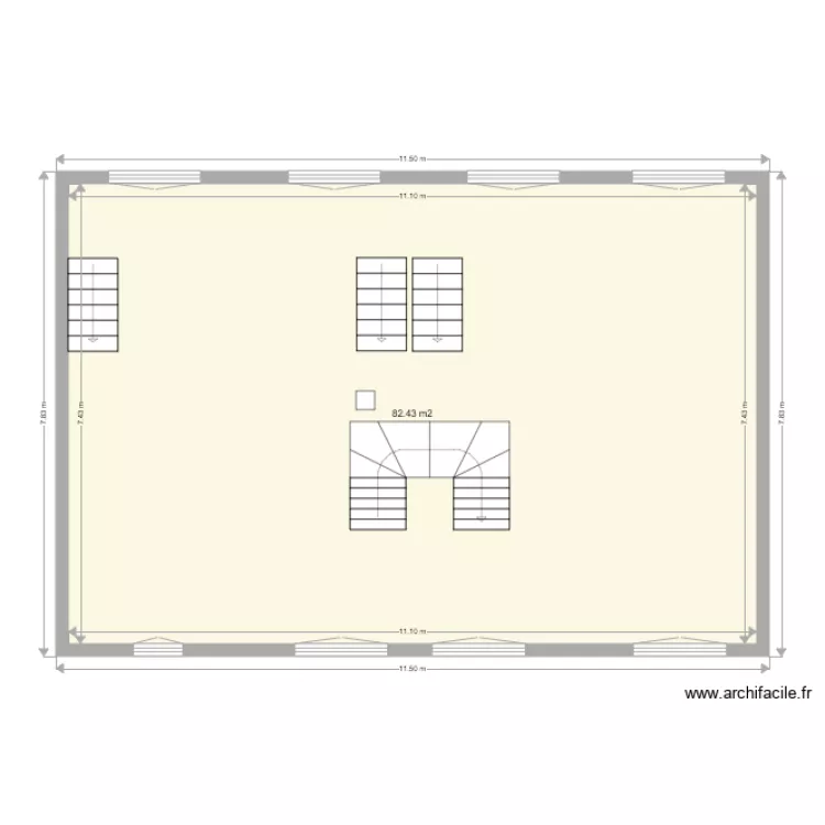 1ER ETAGE MAISON. Plan de 