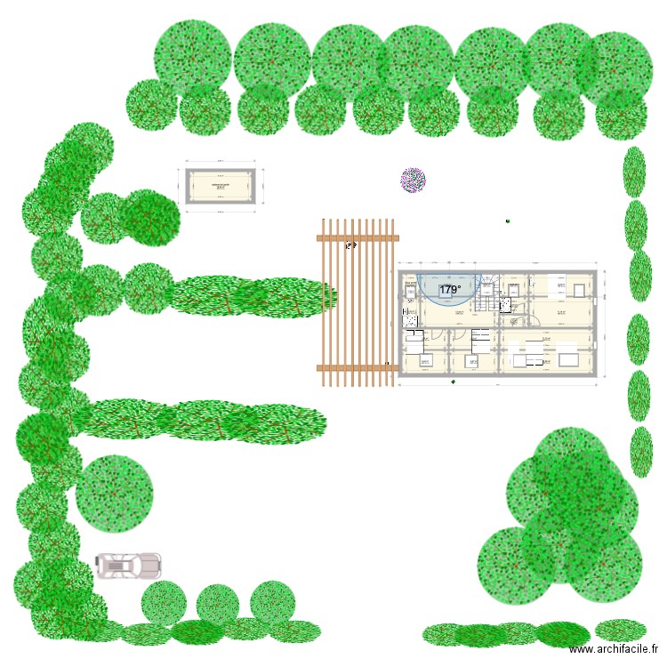 pla 1er étage salle de douche cote Ouest et  dortoir EST version 28 11 2021. Plan de 0 pièce et 0 m2