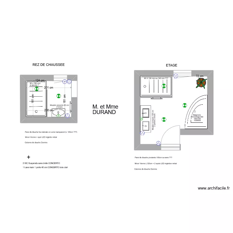 DURAND. Plan de 