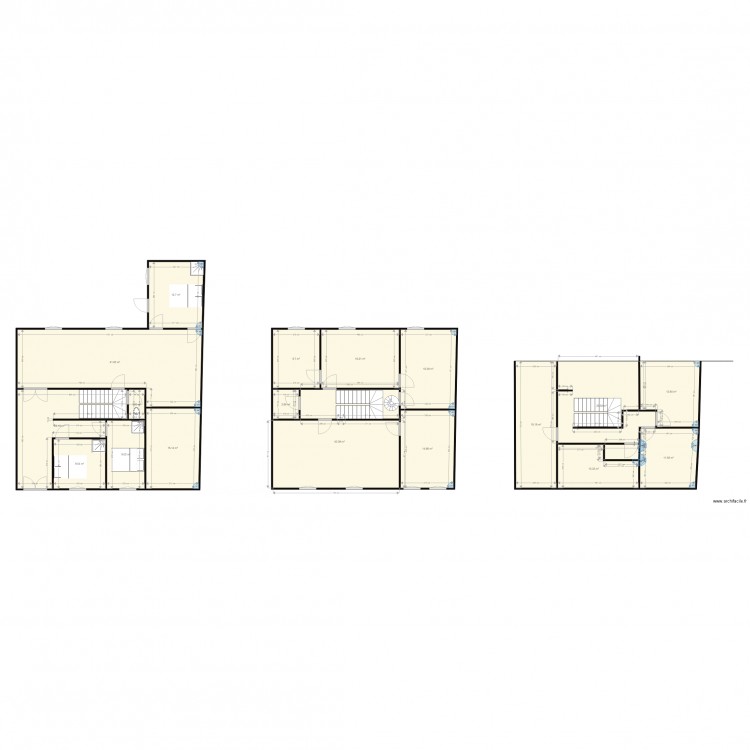 216 Saint genes. Plan de 18 pièces et 290 m2