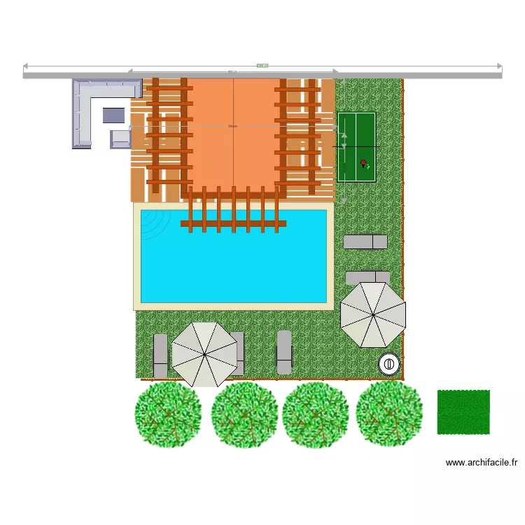 PERGOLA GAZEBO JARDIN 2. Plan de 