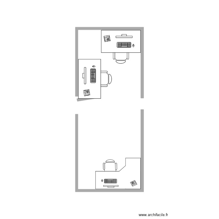 Bureau test. Plan de 0 pièce et 0 m2