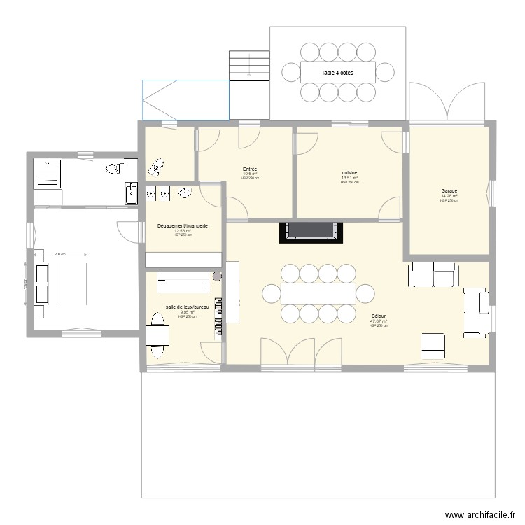 extension 4. Plan de 0 pièce et 0 m2